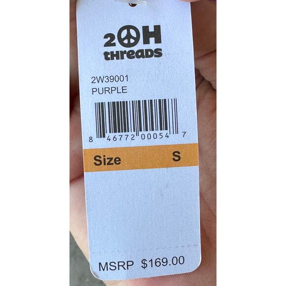 NWT 2OH Two Old Hippies Velvet Burnout Blouse S Boho Whimsigoth Fall Layering - Picture 7 of 7